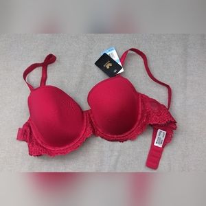 NEW w/ Tags - Wacoal Red Embrace Lace Bra - 34C